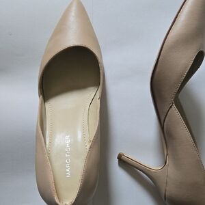 Marc Fisher Tan Heels Pointed Toe Stiletto